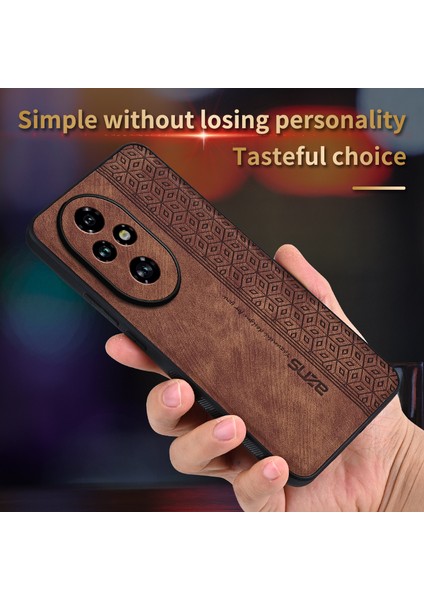 Azns For Honor 200 Pro 5g Kılıf Düşmeye Karşı Dayanıklı Pu+Tpu Telefon Kılıfı-Kahverengi (Yurt Dışından) fırsatları