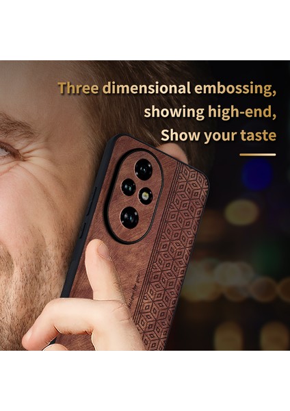 Azns For Honor 200 Pro 5g Kılıf Düşmeye Karşı Dayanıklı Pu+Tpu Telefon Kılıfı-Kahverengi (Yurt Dışından) indirimleri