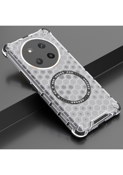 Honor X60 Pro 5g Kılıfı Magsafe Honeycomb Tasarım Tpu+Pc Telefon Kılıfı ile Uyumlu-Şeffaf (Yurt Dışından) indirimleri