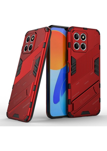 Honor X8 5g Için Kickstand Telefon Kılıfı, Sert Pc + Yumuşak Tpu Düşmeye Karşı Hibrit Koruyucu Kılıf-Kırmızı (Yurt Dışından) fiyatları