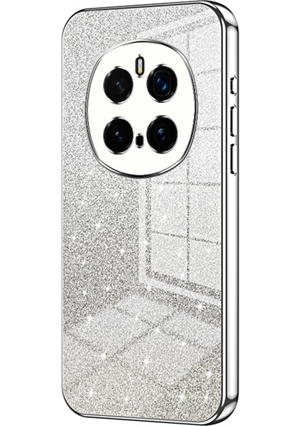 Honor Magic7 Pro 5g Kılıf Galvanik Degrade Parıltılı Tpu Telefon Kılıfı-Gümüş (Yurt Dışından)