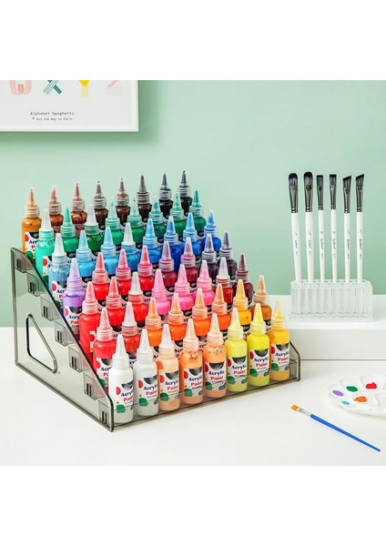 Akrilik Boya Düzenleyici (7 Katmanlı), Boya Fırçası Tutucu (26 Yuva), Boya Şişesi Düzenleyici, Alkol Mürekkepleri ve Gıda Boyası Için (Yurt Dışından) fırsatları