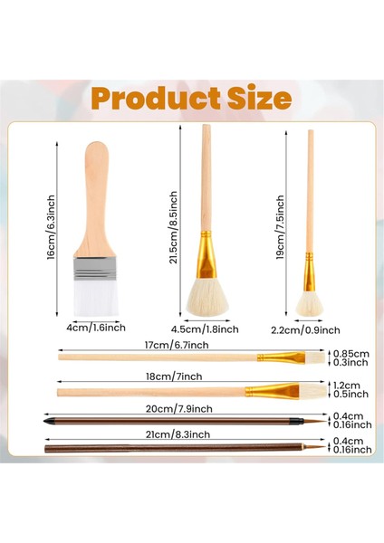 7 Parça Seramik Sırlama Aletleri, Seramik Malzemeleri, Seramik, Akrilik, Yağlı Boya Için Farklı Şekillerde Seramik Sırlama Fırçaları (Yurt Dışından) fiyatları