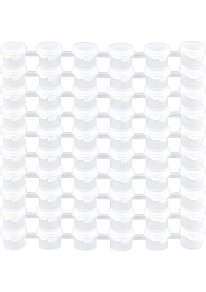 10 Şerit 60 Kap Boş Boya Kapları Beyaz Boya Kabı Şerit Boya Saklama Kapları Sınıf Için Boyama El Sanatları Malzemeleri (Yurt Dışından) fiyatları