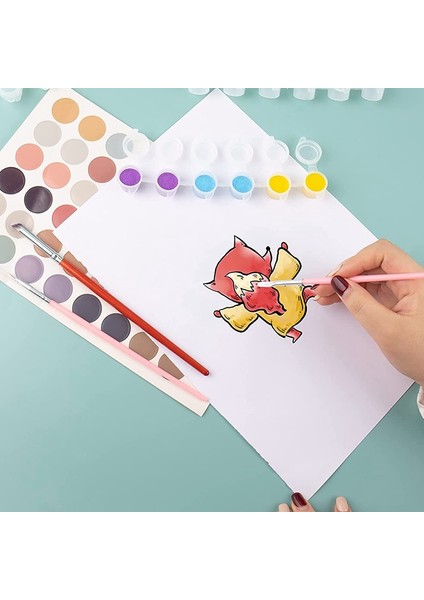 10 Şerit 60 Kap Boş Boya Kapları Beyaz Boya Kabı Şerit Boya Saklama Kapları Sınıf Için Boyama El Sanatları Malzemeleri (Yurt Dışından) indirimleri