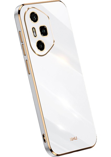 Xınlı For Honor 300 Pro Kılıf Tpu Telefon Kılıfı Galvanik Çerçeveli-Beyaz (Yurt Dışından)