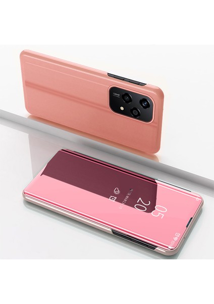 Honor 200 Lite Kılıf Görünüm Penceresi Standı Deri Kapaklı Telefon Kılıfı-Gül Altını (Yurt Dışından) indirimleri