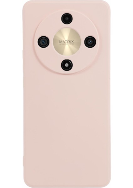 Honor X9B 5G/X50 5g/magic6 Lite 5g Tpu Kılıf Ince Fit Fiber Astarlı Telefon Kılıfı (Hassas Lens Kesiği)-Pembe (Yurt Dışından)