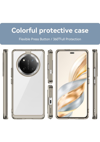 Honor X9C 5g/magic7 Lite 5G/X60 Pro 5g Kılıf Tpu+Akrilik Koruyucu Şeffaf Telefon Kılıfı-Şeffaf Gri (Yurt Dışından) fiyatları