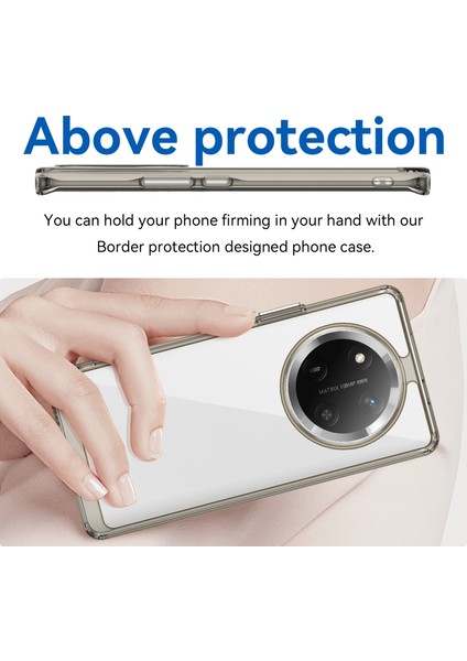 Honor X9C 5g/magic7 Lite 5G/X60 Pro 5g Kılıf Tpu+Akrilik Koruyucu Şeffaf Telefon Kılıfı-Şeffaf Gri (Yurt Dışından) fırsatları