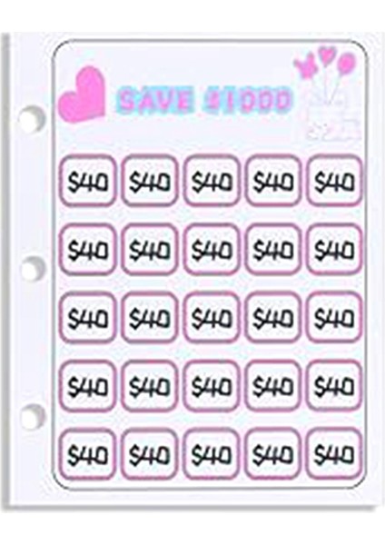 1000 Tasarruf Mücadelesi Mini Klasörü, Zarflı Depolama Bütçeleme Klasörü Bütçe Defteri Nakit Tasarruf Mücadelesi Kutusu Seti (Yurt Dışından) modelleri