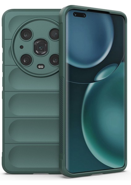 Honor Magic4 Pro 5g Anti-Drop Esnek Tpu Telefon Koruyucu Kılıf Çizilmez Akıllı Telefon Arka Kapağı-Yeşil (Yurt Dışından)