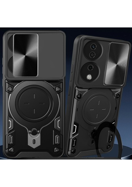 Honor X7B 4g/90 Akıllı Kılıf Tpu+Pc Destekli Askeri Sınıf Darbeye Dayanıklı Telefon Kılıfı-Siyah (Yurt Dışından) fiyatları