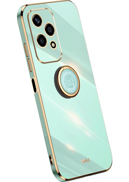 Xınlı For Honor 200 Lite Tpu Kılıf Galvanik Telefon Kılıfı Halka Ayaklı-Camgöbeği (Yurt Dışından)