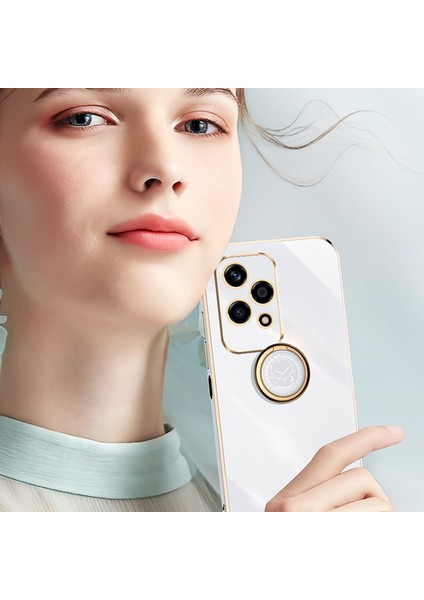 Xınlı For Honor 200 Lite Tpu Kılıf Galvanik Telefon Kılıfı Halka Ayaklı-Camgöbeği (Yurt Dışından) fırsatları