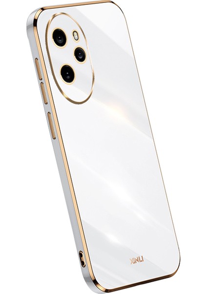 Xınlı For Honor 100 Pro 5g Kapak Elektrokaplama Düşmeye Karşı Cep Telefonu Kılıfı-Beyaz (Yurt Dışından)