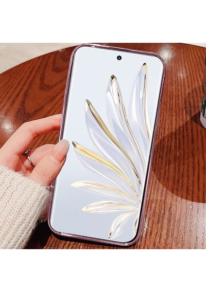 Kadem For Honor 70 Pro 5g Glitter Powder Esnek Tpu Cep Telefonu Kılıfı Çiçek Desen Dekoru Yapay Elmas Tasarım Cep Telefonu Kılıfı-Gül Altın (Yurt Dışından) fiyatları