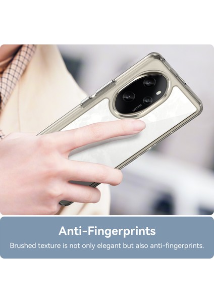 Honor 100 Pro 5g Kılıf Renkli Çerçeve Tpu+Akrilik Telefon Kılıfı-Şeffaf Gri (Yurt Dışından) indirimleri