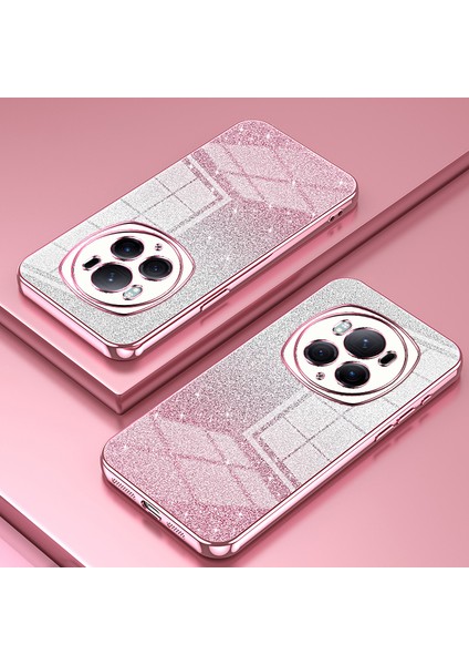 Honor Magic6 Pro 5g Cep Telefonu Kılıfları Degrade Parıltılı Elektrokaplama Tpu Kabuk-Pembe (Yurt Dışından) fiyatları