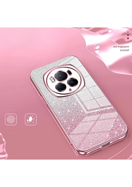 Honor Magic6 Pro 5g Cep Telefonu Kılıfları Degrade Parıltılı Elektrokaplama Tpu Kabuk-Pembe (Yurt Dışından) indirimleri