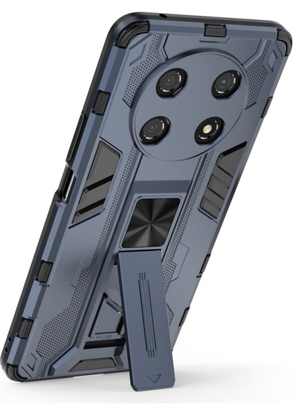 Honor X30/X9 5g/magic 4 Lite 5g Darbeye Dayanıklı Yumuşak Tpu Sert Pc Cep Telefonu Kılıfı Kickstand Ile-Mavi (Yurt Dışından) fiyatları