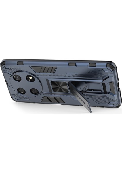 Honor X30/X9 5g/magic 4 Lite 5g Darbeye Dayanıklı Yumuşak Tpu Sert Pc Cep Telefonu Kılıfı Kickstand Ile-Mavi (Yurt Dışından) modelleri