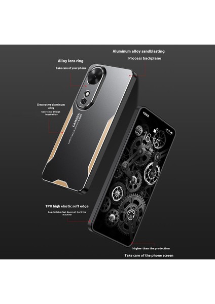 Honor Play 60 5g Telefon Kılıfı Alüminyum Alaşımlı Tpu Pc Arka Kapak-Kırmızı (Yurt Dışından) indirimleri