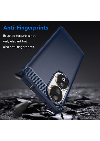Honor 90 Için Karbon Fiber Doku Fırçalanmış Telefon Kılıfı, Esnek Tpu Ince Telefon Kılıfı-Mavi (Yurt Dışından) fırsatları