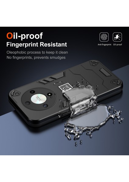 Honor X9B 5g/magic6 Lite 5g Kılıf Pc+Tpu Düşmeye Dayanıklı Koruyucu Telefon Kılıfı-Siyah (Yurt Dışından) modelleri