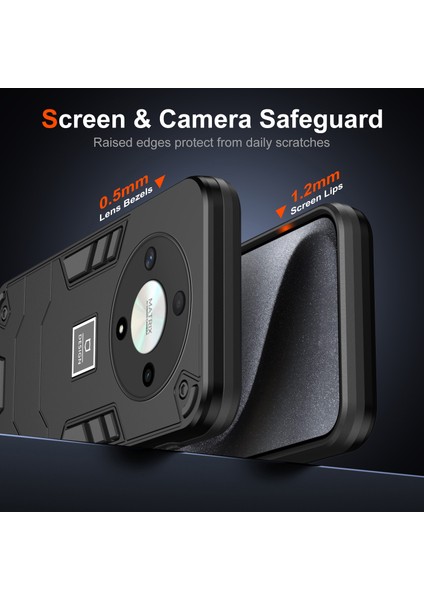 Honor X9B 5g/magic6 Lite 5g Kılıf Pc+Tpu Düşmeye Dayanıklı Koruyucu Telefon Kılıfı-Siyah (Yurt Dışından) fırsatları