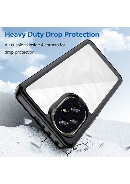 Honor 200 5g Şeffaf Arka Kılıf Darbeye Dayanıklı Tpu+Akrilik Telefon Kılıfı-Siyah (Yurt Dışından) modelleri