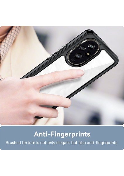 Honor 200 5g Şeffaf Arka Kılıf Darbeye Dayanıklı Tpu+Akrilik Telefon Kılıfı-Siyah (Yurt Dışından) indirimleri