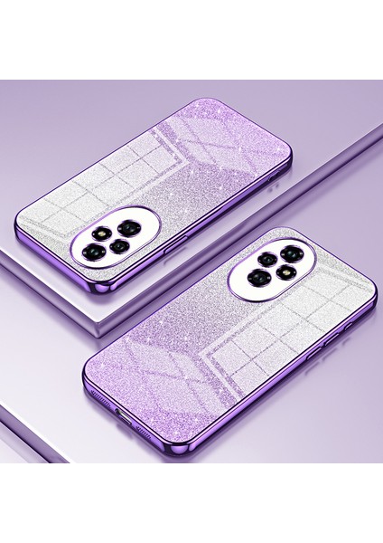 Honor 200 5g Kılıf Degrade Parıltılı Düşmeye Karşı Yumuşak Tpu Telefon Kılıfı-Mor (Yurt Dışından) indirimleri