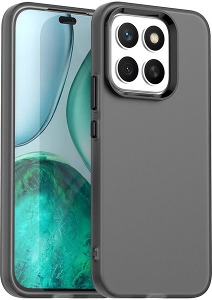 Honor X8C 4g Kılıf Pc+Tpu+Pet Mat Düşmeye Karşı Dayanıklı Telefon Arka Kapağı-Siyah (Yurt Dışından)