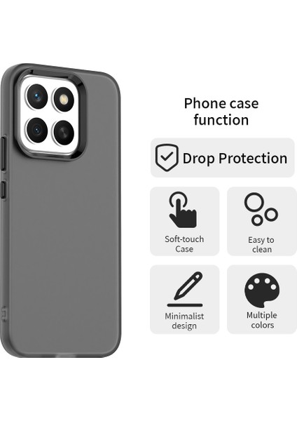 Honor X8C 4g Kılıf Pc+Tpu+Pet Mat Düşmeye Karşı Dayanıklı Telefon Arka Kapağı-Siyah (Yurt Dışından) fiyatları