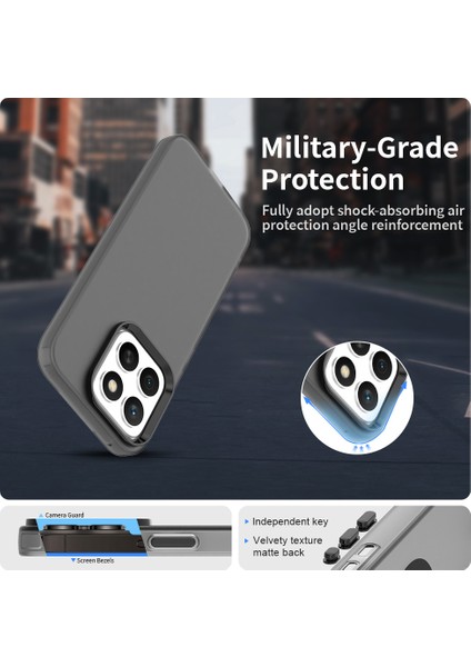 Honor X8C 4g Kılıf Pc+Tpu+Pet Mat Düşmeye Karşı Dayanıklı Telefon Arka Kapağı-Siyah (Yurt Dışından) fırsatları