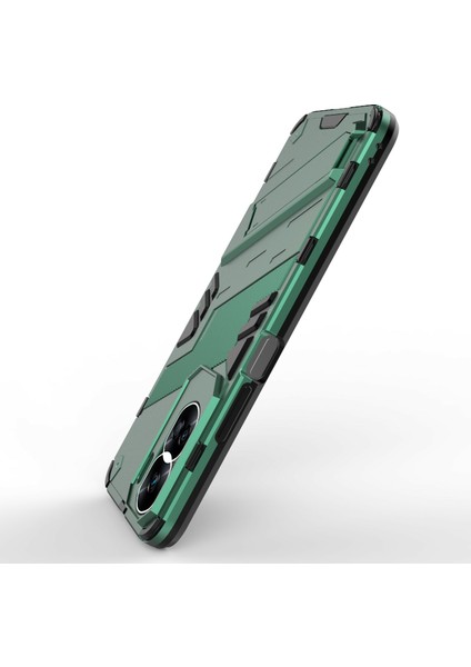 Honor 90 Lite 5G/X50I 5g Düşme Korumalı Telefon Kılıfı Kickstand Pc+Tpu Arka Kapak-Yeşil (Yurt Dışından) fırsatları