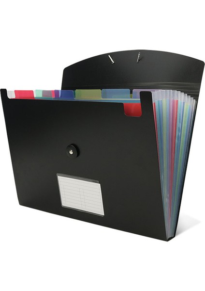 Accordian Dosya Düzenleyici 13 Cepli Genişleyen Dosya Klasörü Plastik Genişletilebilir Dosya Klasörü Renkli Iç (Yurt Dışından)