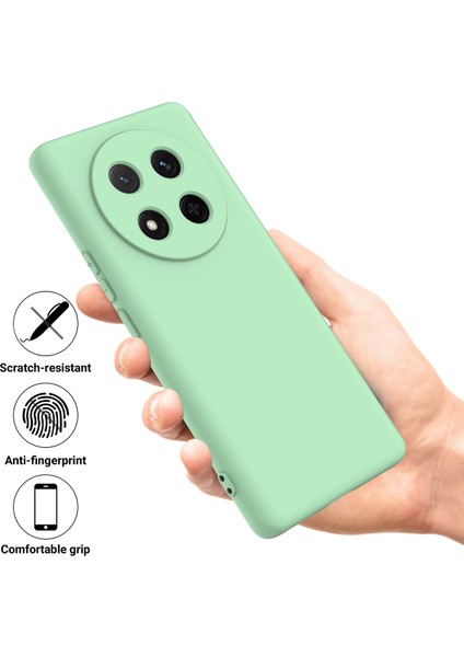 Honor Magic7 Lite 5G/X9C 5G/X60 Pro 5g Kılıf Sıvı Silikon Telefon Arka Kapağı El Kayışı Ile-Yeşil (Yurt Dışından) fiyatları