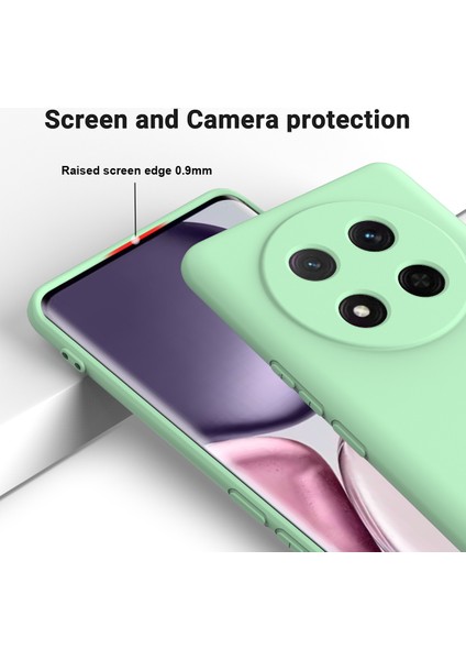 Honor Magic7 Lite 5G/X9C 5G/X60 Pro 5g Kılıf Sıvı Silikon Telefon Arka Kapağı El Kayışı Ile-Yeşil (Yurt Dışından) fırsatları