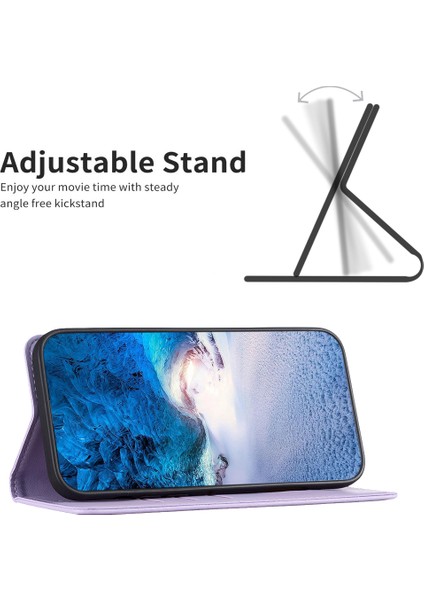 Bınfen Color BF18 Honor X9B 5g/magic6 Lite 5g Telefon Kılıfı Kart Tutucu Standlı-Mor (Yurt Dışından) fiyatları