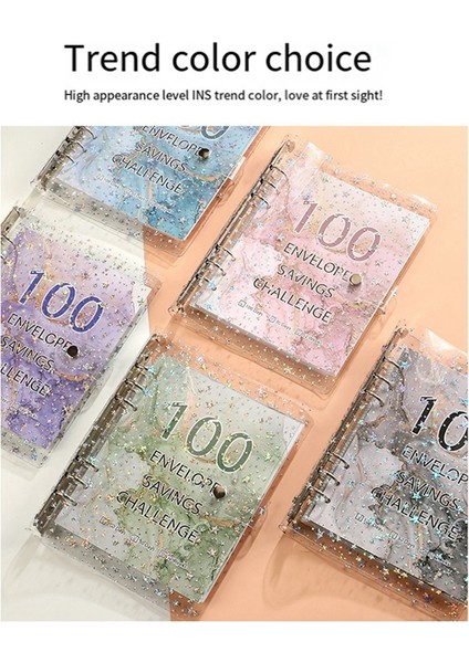 100 Zarf Mücadelesi Klasörü Tasarruf Klasörü, 5050'YI Nakit Zarflarla Bütçe Planlaması Için Tasarruf Ettirin (Yurt Dışından) modelleri