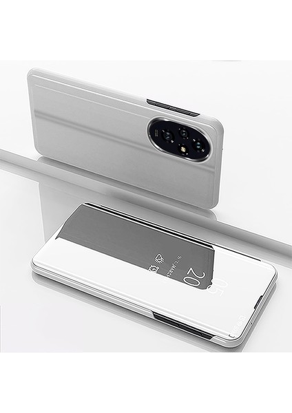 Honor 200 5g Kılıf Pu Deri Telefon Kılıfı Görünüm Pencereli-Gümüş (Yurt Dışından) indirimleri