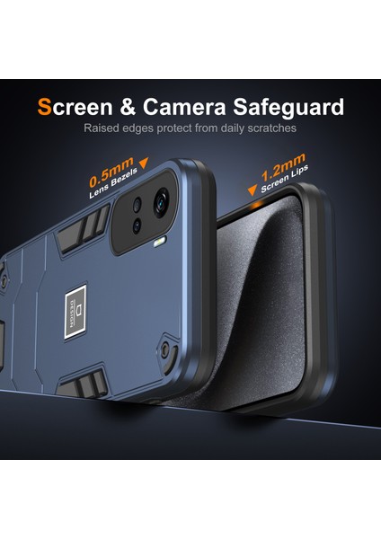 Honor 90 Lite 5g Kılıf Hibrit Çift Katmanlı 2'si 1 Arada Sert Pc Yumuşak Tpu Telefon Kılıfı-Lacivert (Yurt Dışından) fiyatları