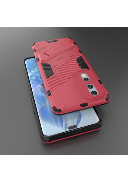 Honor 80 Pro 5g Için Düşmeye Dayanıklı Korumalı Kickstand Telefon Kılıfı, Sert Pc Yumuşak Tpu Hibrit Kılıf-Gül (Yurt Dışından) indirimleri