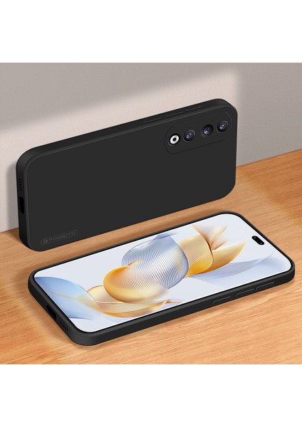 Pınwuyo Jk Touching Serisi Honor 90 Pro Kılıf Fiber Flocking Astar Tpu Telefon Kılıfı-Siyah (Yurt Dışından) modelleri