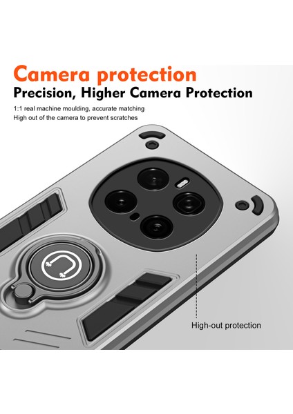 Honor Magic7 Pro 5g Kılıf Sürgülü Camshield Kickstand Pc+Tpu Telefon Kılıfı-Gri (Yurt Dışından) modelleri