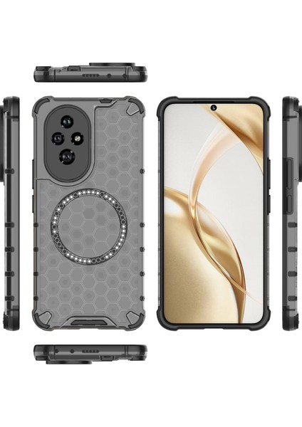 Honor 200 5g Manyetik Kılıf Tpu+Pc Telefon Kılıfı Petek Şekli-Gri (Yurt Dışından) indirimleri