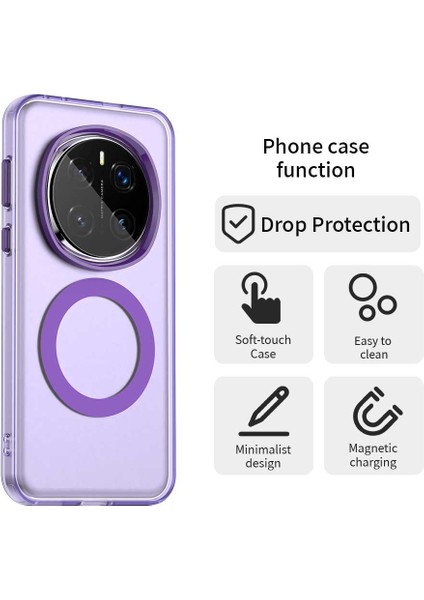 Honor Magic7 Pro 5g Kılıfı Magsafe Pc+Tpu+Pet Düşmeye Karşı Telefon Kılıfı ile Uyumlu-Mor (Yurt Dışından) fırsatları