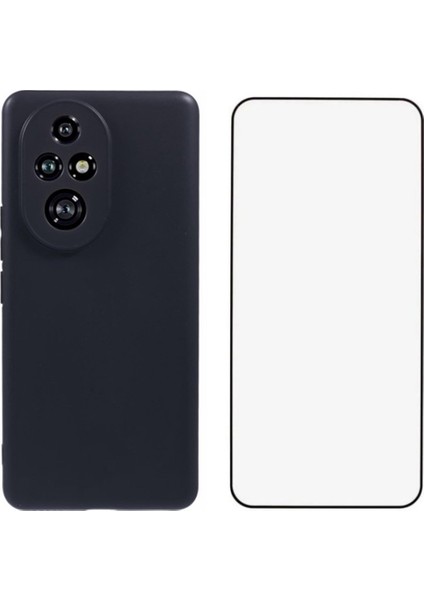 Wanlonfeng Ms Serisi Honor 200 Pro 5g Tpu Kılıf Mat Arka Kapak Temperli Cam (Yurt Dışından)